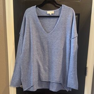 Pinch Light Blue V-Neck Knit Pullover
